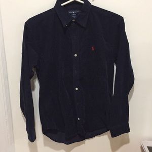Ralph Lauren Navy Blue Corduroy Button Down!